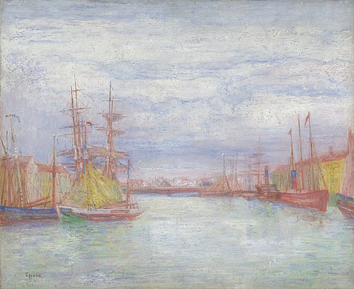 Port d'Ostende, 1900, James Ensor