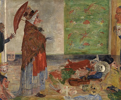 Létonnement du masque Wouse, 1889, James Ensor