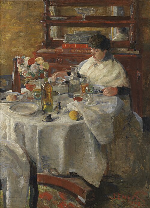 La mangeuse d'huîtres, 1882, James Ensor