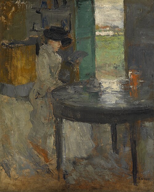 L'attente, 1880, James Ensor