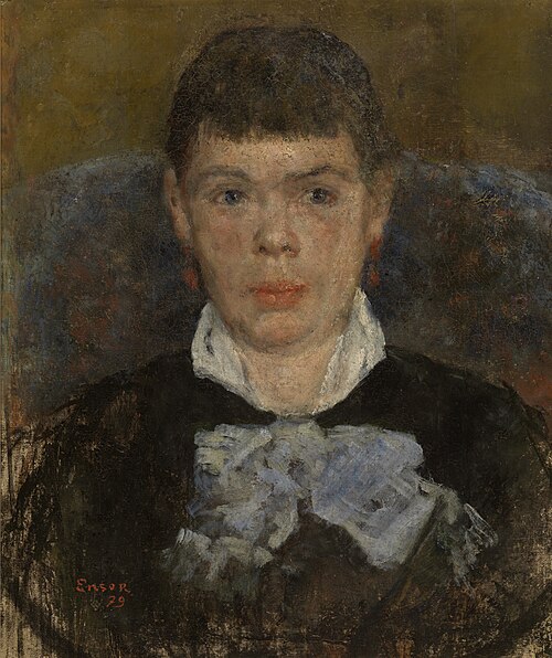 Fille au nez retroussé, 1879, James Ensor
