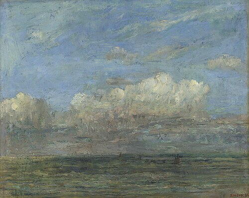 Le nuage blanc, 1884, James Ensor