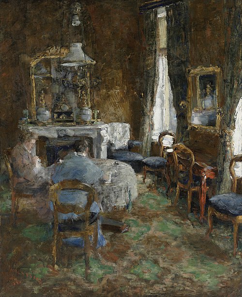 Le salon bourgeois, 1881, James Ensor