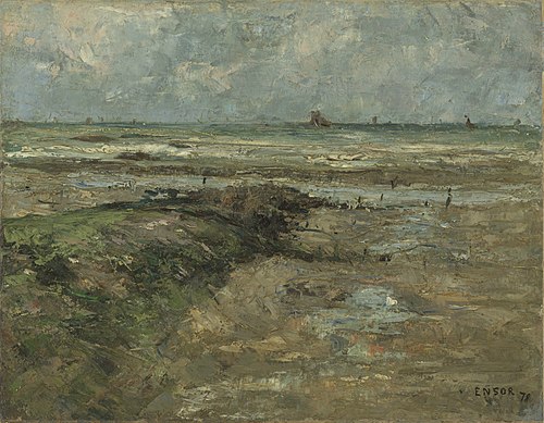 Le brise-lames, 1878, James Ensor
