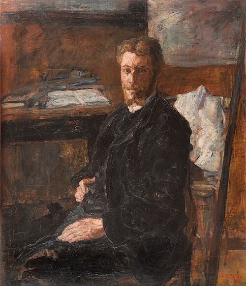 Portrait du peintre Willy Finch, 1882, James Ensor