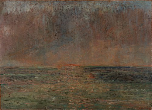 Grande marine au coucher de soleil, 1885, James Ensor