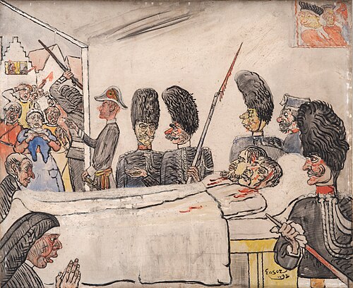 Les gendarmes, 1892, James Ensor