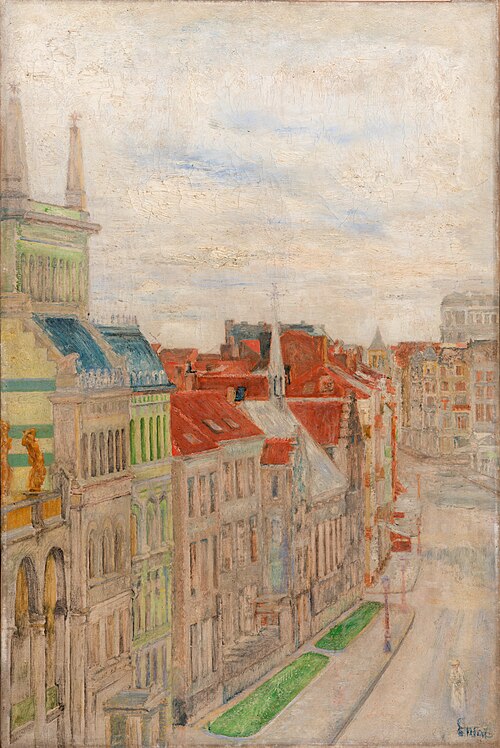 Vue de théatre à Ostende, 1906, James Ensor