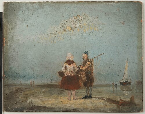 Fisher couple, 1874, James Ensor