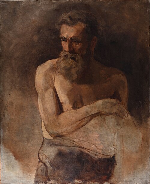 Old man, 1878, James Ensor