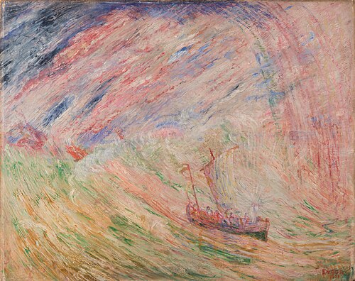 Le Christ apaisant la tempête, 1891, James Ensor