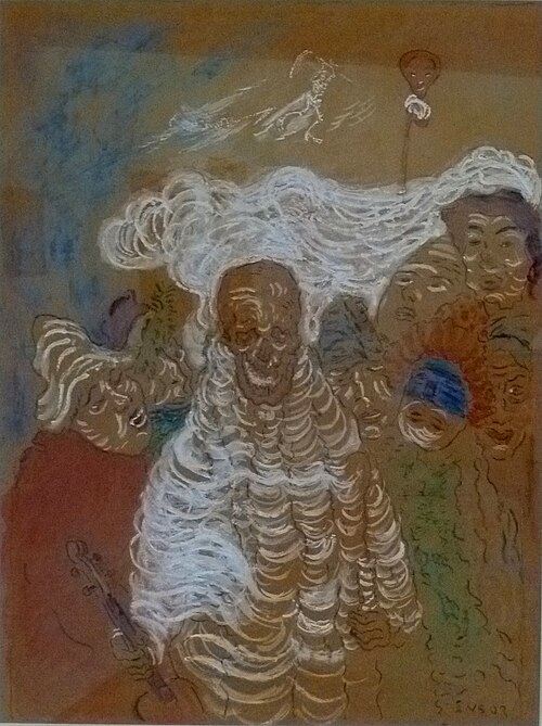 Les Masques et la Mort, 1898, James Ensor
