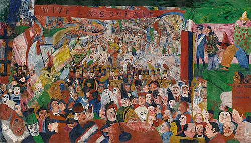 L'Entrée du Christ à Bruxelles, 1888, James Ensor
