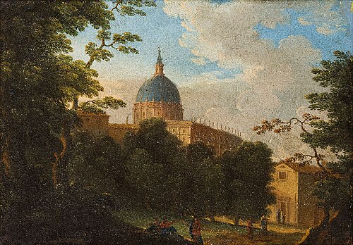 View of St. Peter's Basilica, 1750, Giacomo Van Lint