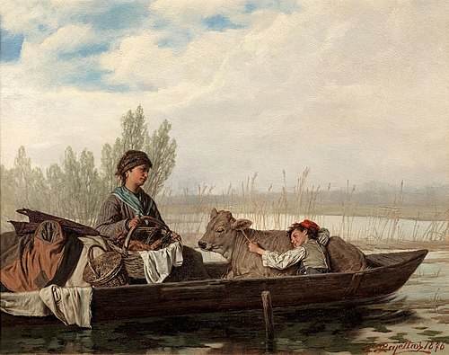Off to market, 1876, Pietro Pajetta