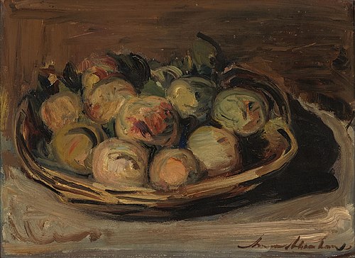 Still Life with Apples in a Basket, 1900, Anna Abrahams