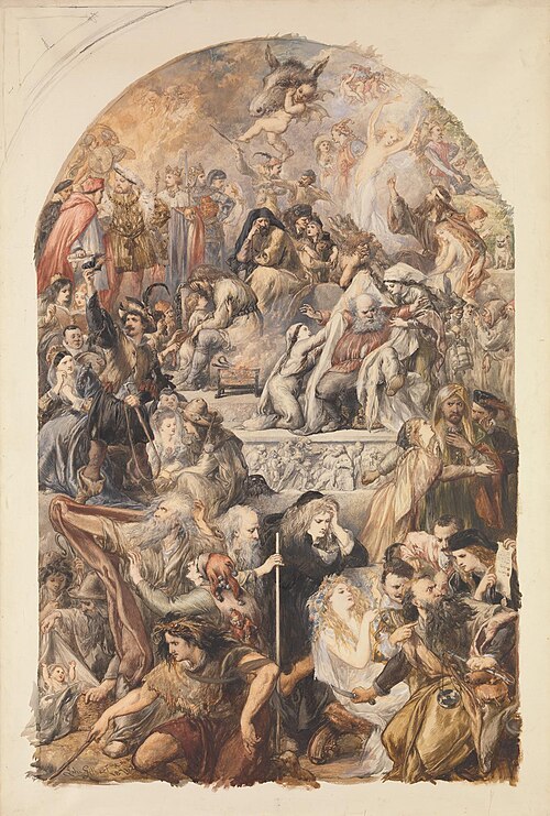 Apotheosis of Shakespeare's Characters, 1871, John Gilbert