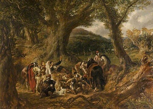 Brigands Dividing the Booty, 1872, John Gilbert