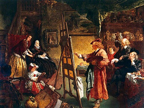 Rembrandt in His Studio, 1869, John Gilbert