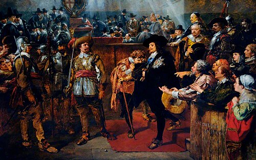 Charles I Leaving Westminster after His Death Sentence Had Been Passed, 1872, John Gilbert