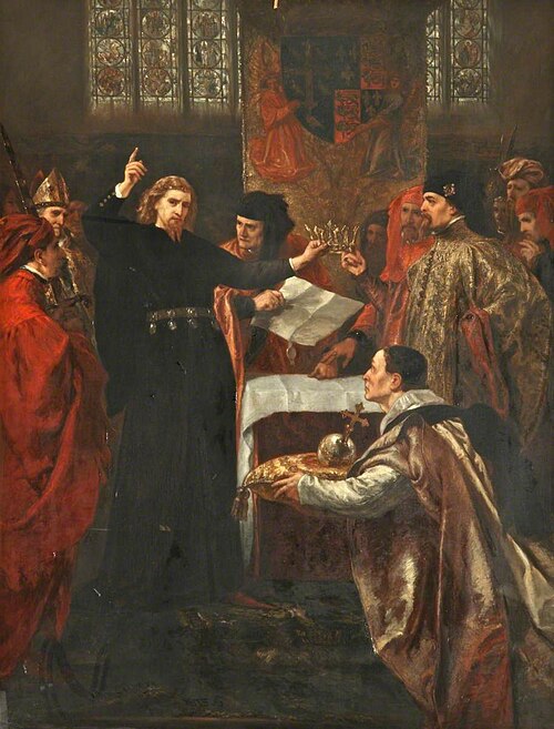 Richard II Resigning the Crown to Bolingbroke, 1875, John Gilbert