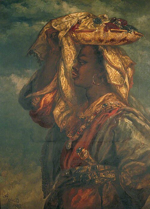 A Girl with Fruit, 1882, John Gilbert