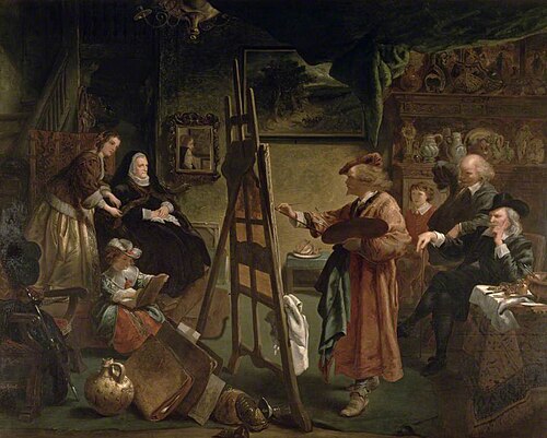 Rembrandt in His Studio, , John Gilbert