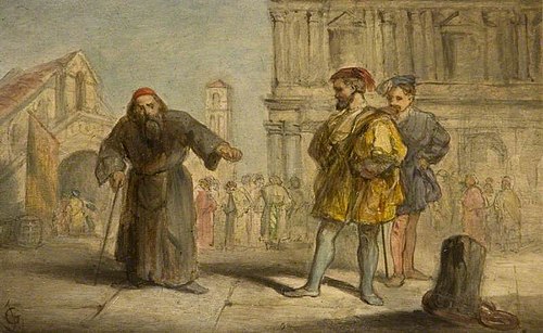 Scene From Shakespeare's The Merchant Of Venice, 1864, John Gilbert