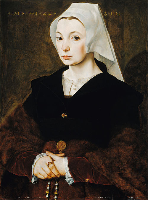 Portrait of a young woman, 1541, Master of the 1540s