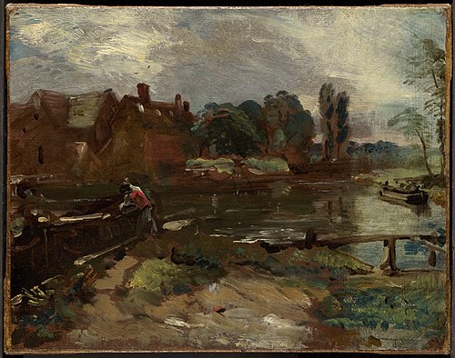 Flatford Mill from the Lock, 1810, John Constable