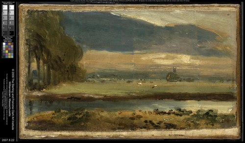 Dedham Church from Flatford, 1810, John Constable