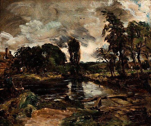 Flatford Mill from the Lock, 1811, John Constable