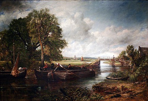 View on the Stour near Dedham, 1822, John Constable