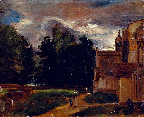 Porch of East Bergholt Church, 1810, John Constable