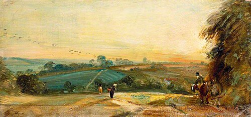 Autumnal Sunset, 1812, John Constable