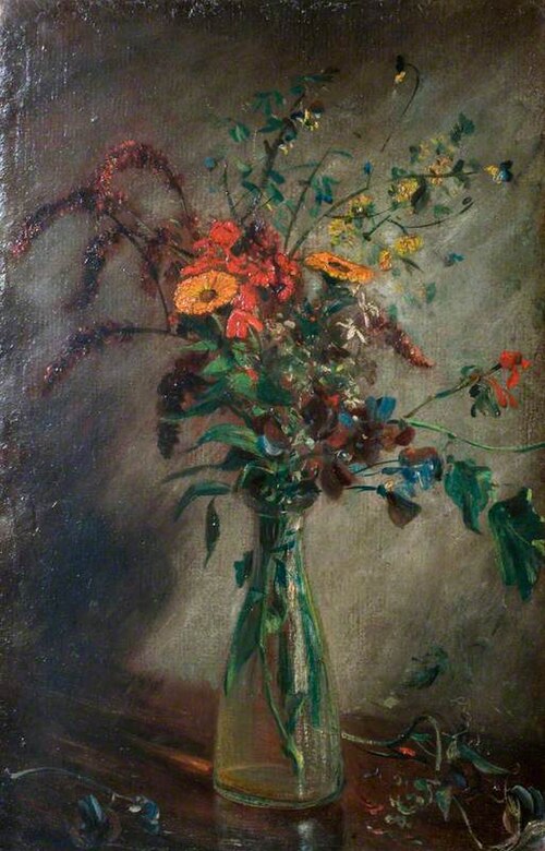 Study of Flowers in a Glass Vase, 1814, John Constable