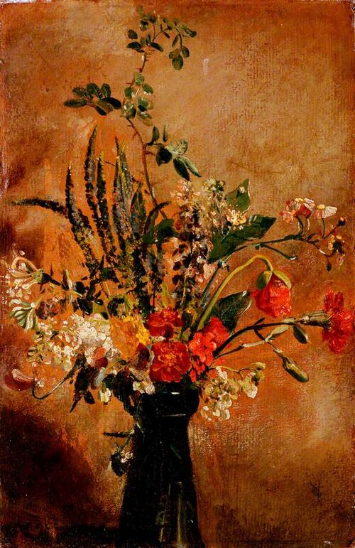Study of Flowers in a Hyacinth Glass, 1814, John Constable