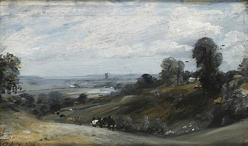 The Vale of Dedham from Langham, 1812, John Constable
