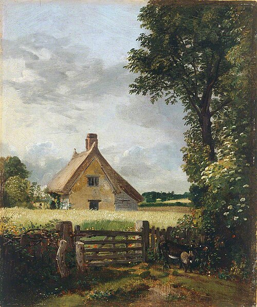 A Cottage in a Cornfield, 1816, John Constable
