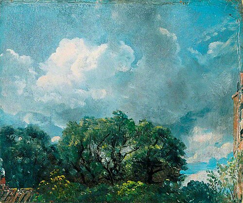 Study of Sky and Trees, 1821, John Constable