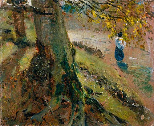 Study of Tree Trunks, 1821, John Constable