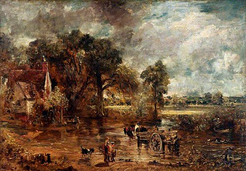 The Hay Wain (full-scale study), 1821, John Constable