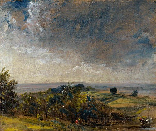 Hampstead Heath Looking West towards Harrow II, 1821, John Constable