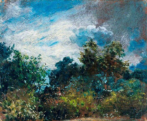 Study of Sky and Trees, 1821, John Constable