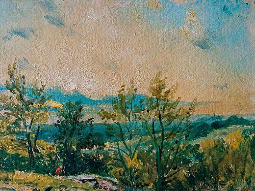 Sketch at Hampstead: Stormy Sunset, 1820, John Constable