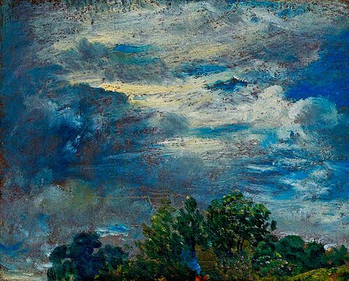Study of Sky and Trees, 1821, John Constable