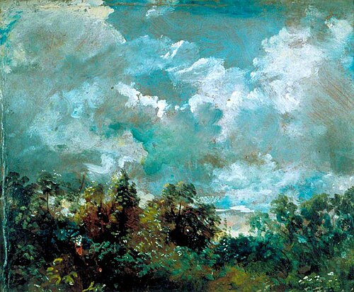 Study of Clouds and Trees, 1821, John Constable