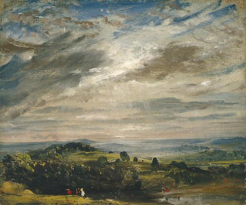 View from Hampstead Heath, Looking Towards Harrow, 1821, John Constable