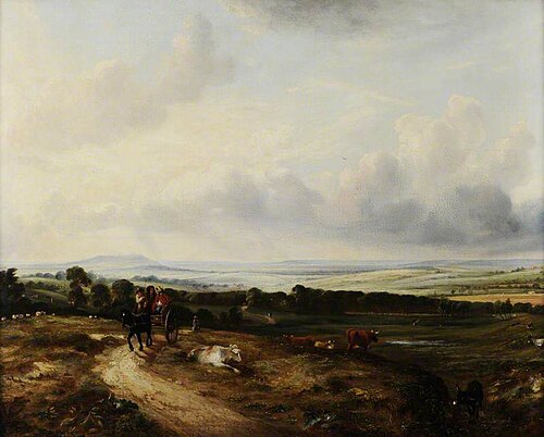 View of Hampstead Heath, 1824, John Constable