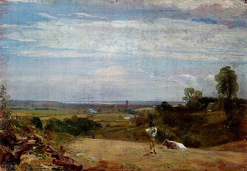 Summer Morning: Dedham from Langham, 1830, John Constable